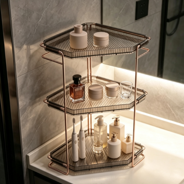 3-Tier Diamond Perfume Organizer Stand