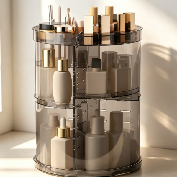 Adjustable Height Makeup Organizer Stand