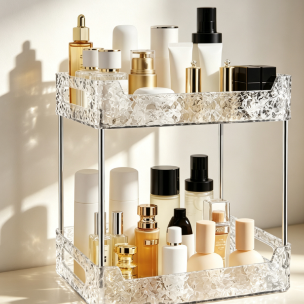 2-Tier Bathroom Counter Organizer Stand