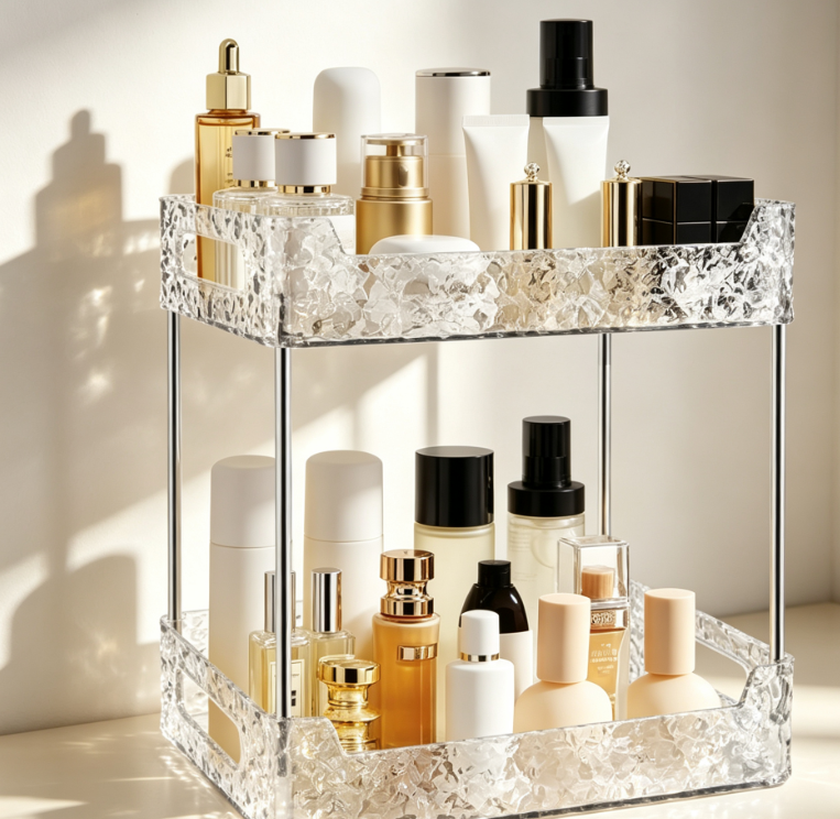 2-Tier Bathroom Counter Organizer Stand