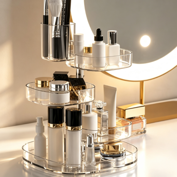 Rotating Cosmetic Organizer Storage Box