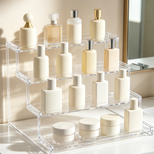 Acrylic Perfume Organizer Vanity Stand
