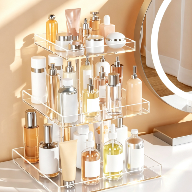 3-Tier Acrylic Perfume Organizer Stand
