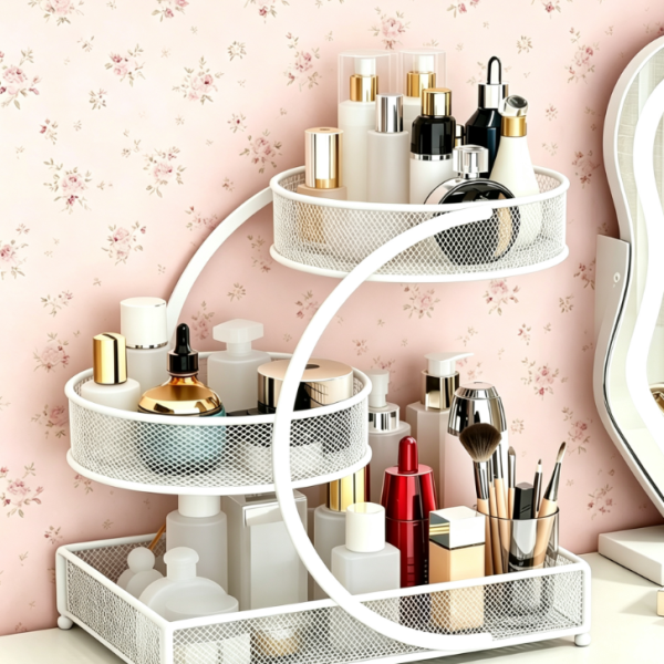 3-Tier Bathroom Makeup Organizer Stand