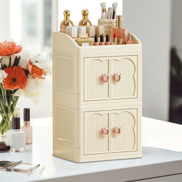 3-Tier Rotating Makeup Organizer Stand