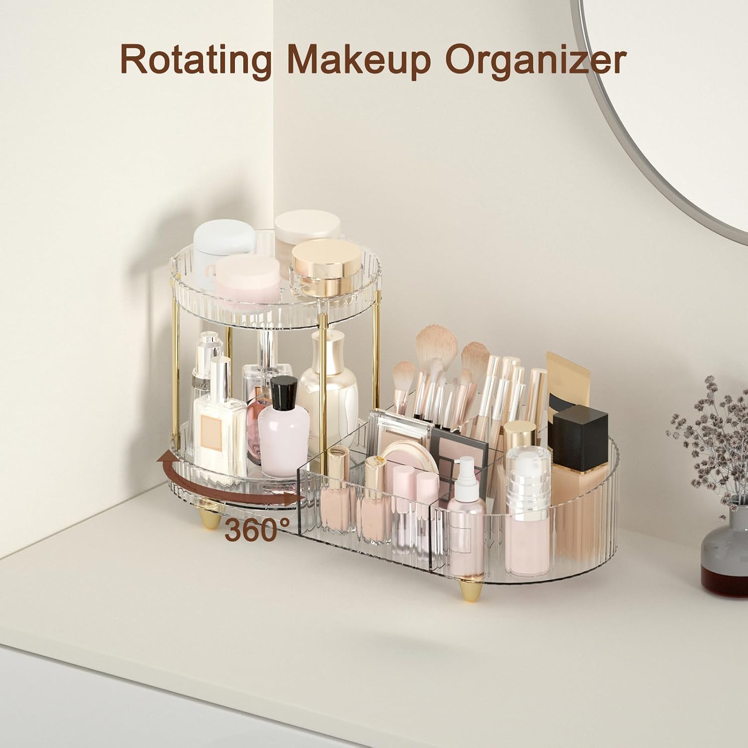 Rotating Makeup Perfume Organizer Stand - Image 2