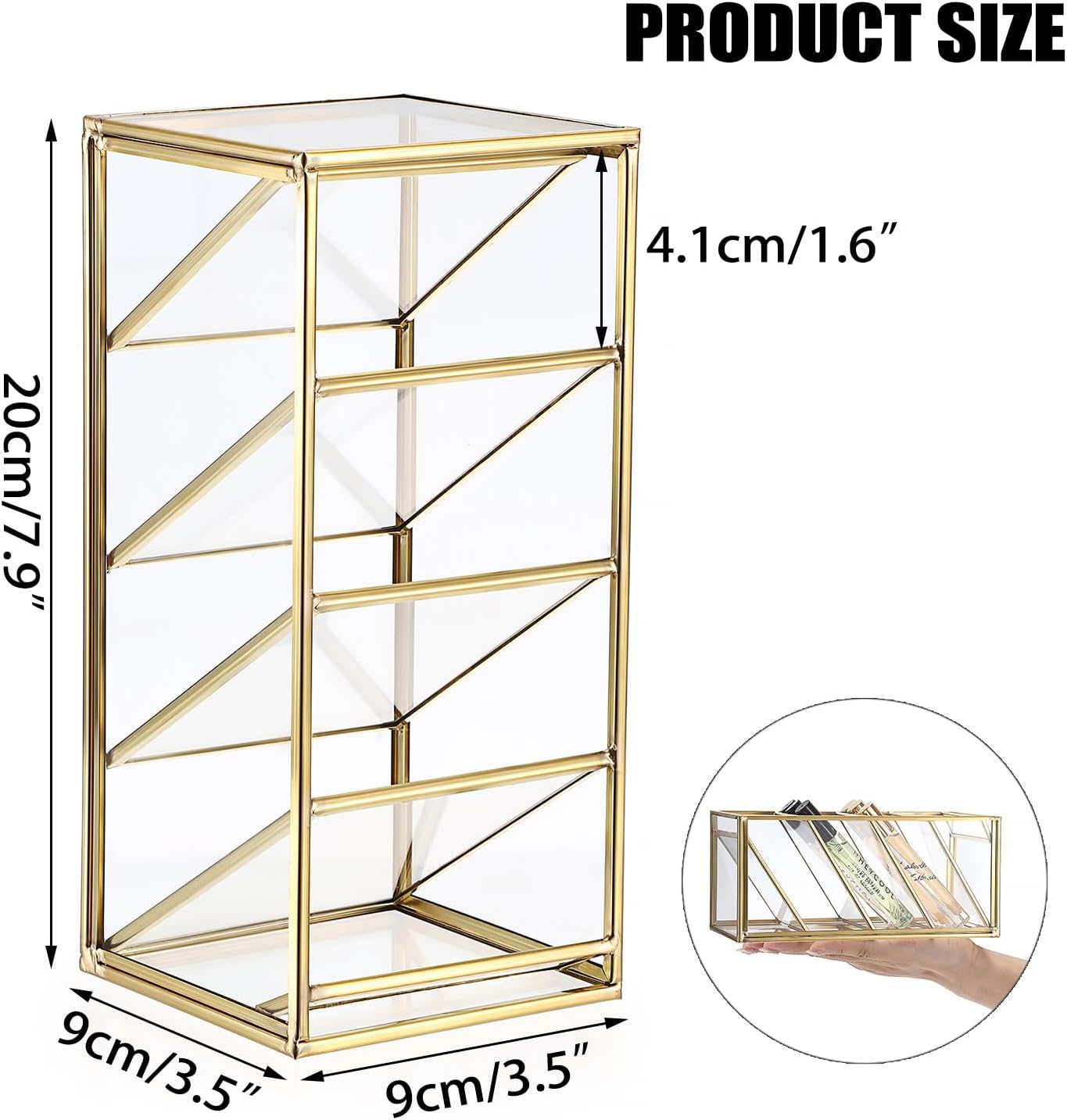 Glass Rollerball Perfume Organizer Stand - Image 2